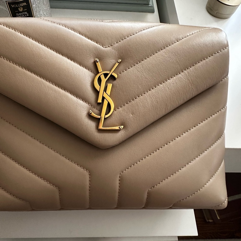 Yves Saint Laurent Tan Quilted Leather Women's Bag